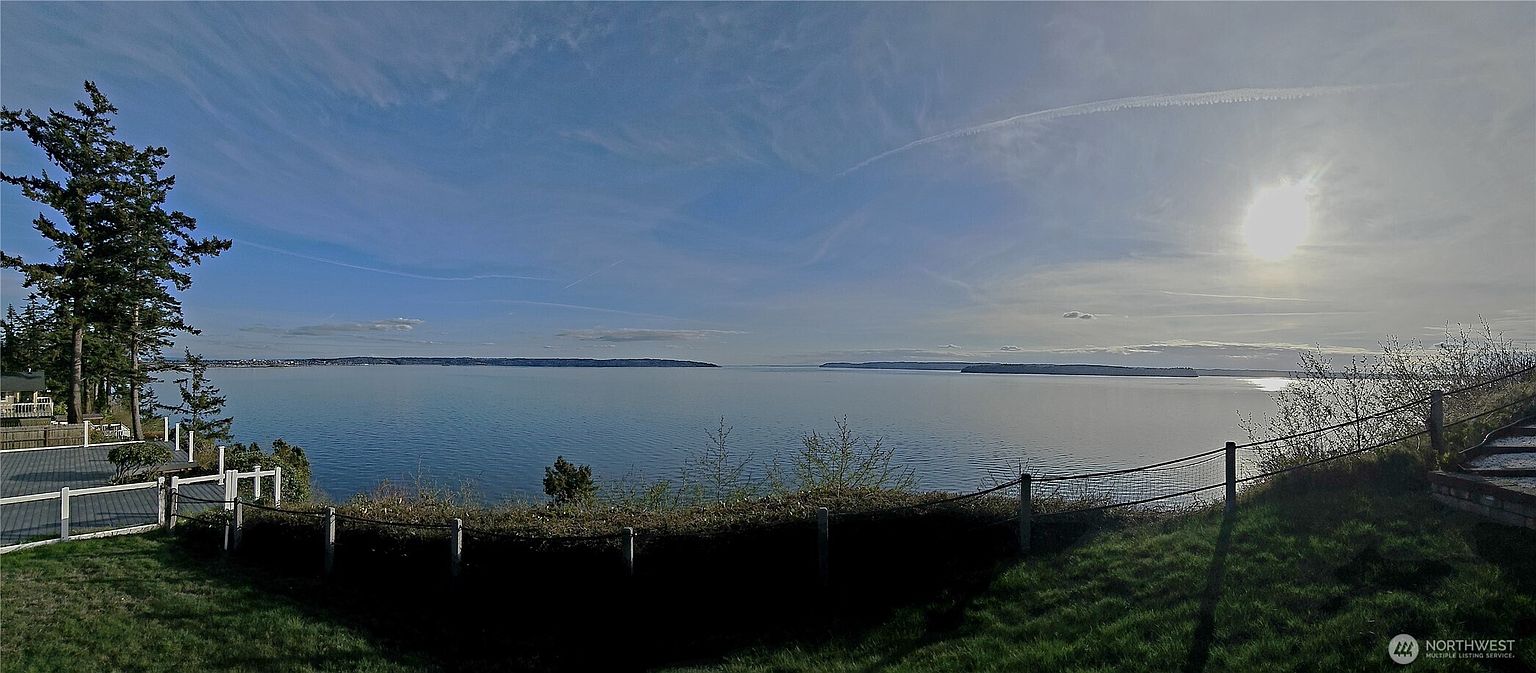 Puget Sound view from 1406 Potlatch Beach Road, Tulalip WA — sweeping water vista